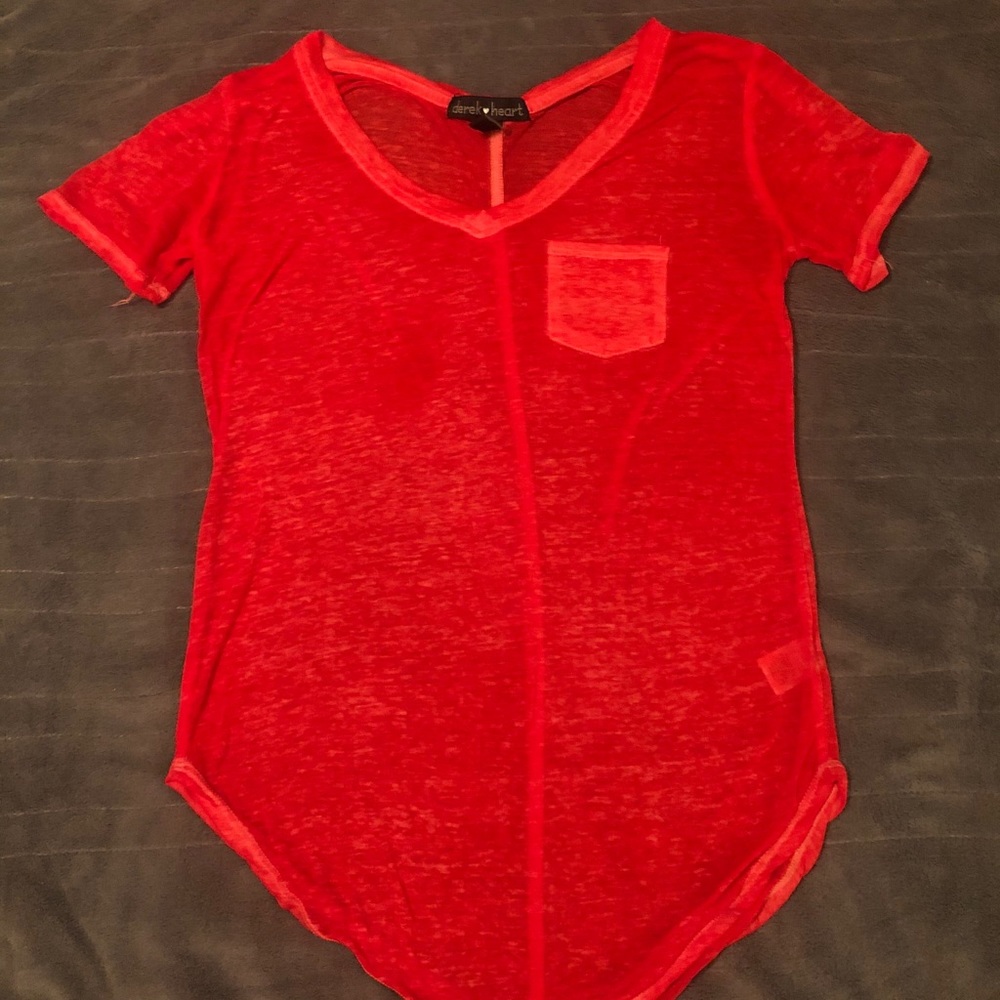 Derek Heart Sheer SS Tee SM